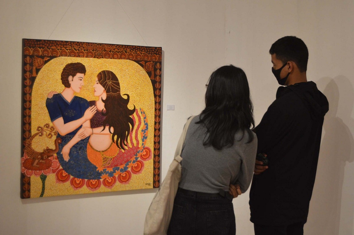 कलाकार डङ्गोलको अलङ्कारिक चित्रकला प्रदर्शनी